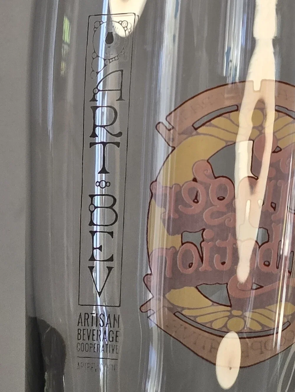 Ginger Libation from Artisan Beverage Cooperative Beer Glass 5.75